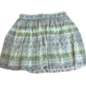 American Eagle Outfitters Lightly Pleated Pattern Mini Skirt Size 4